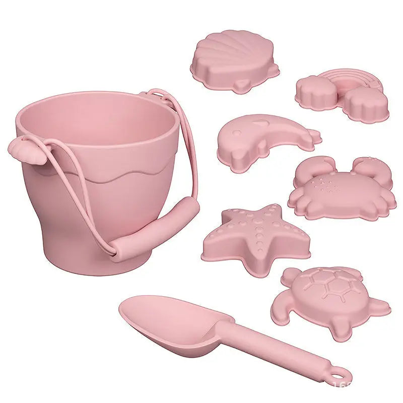 Silicone Beach Bucket Children's Early Education Educational Toys - Image #9