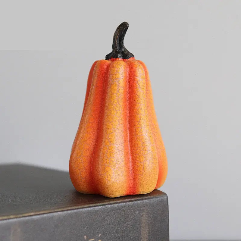 New Halloween Pumpkin Lantern Simulation Pumpkin LED Candle Lamp Resin Luminous Pumpkin - Image #5