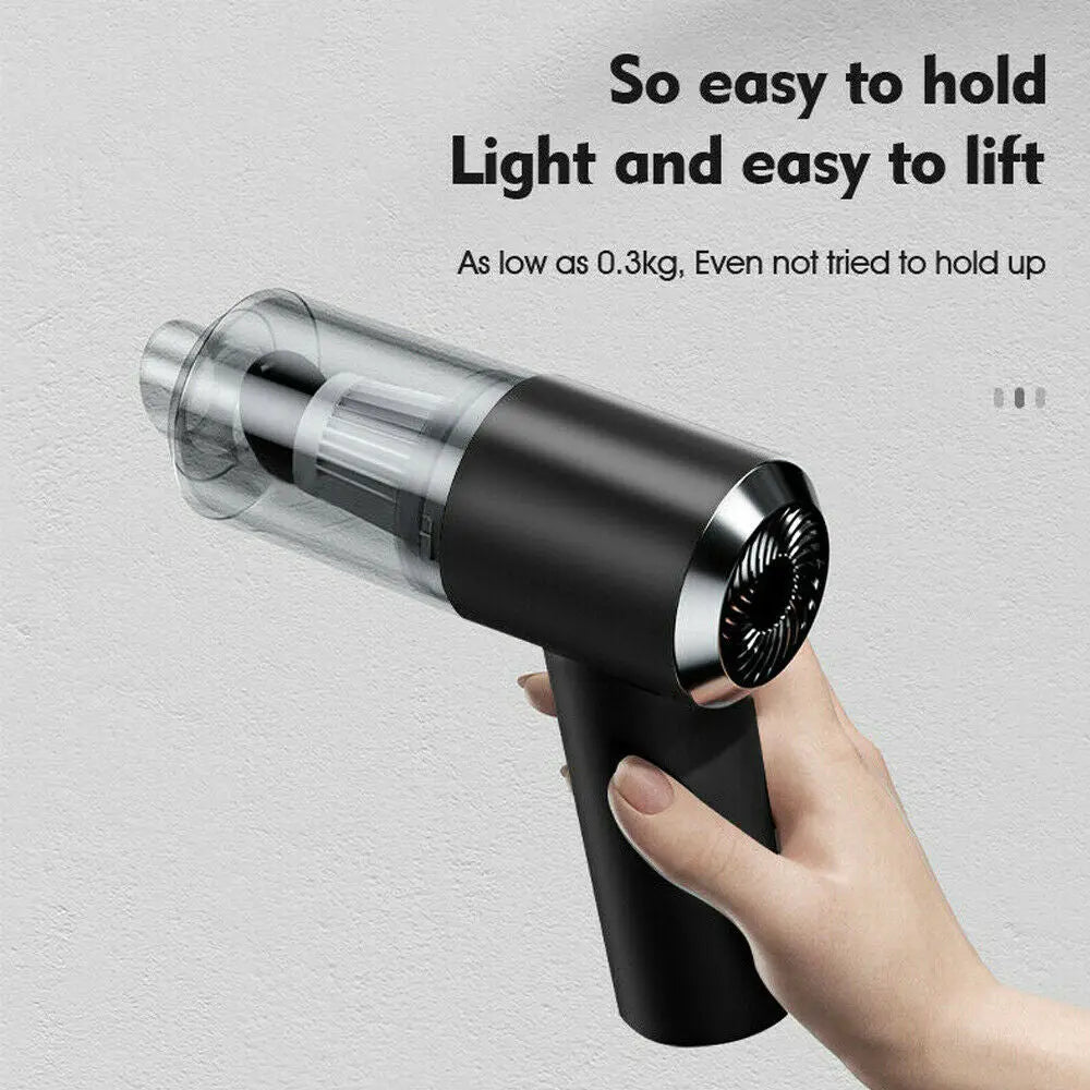 120W 5500Pa Cordless Handheld Vacuum Cleaner Rechargeable Car Auto Home Duster Cordless Car Vacuum Cleaner Handheld Home Rechargeable Wet Dry Duster Portable - Image #4