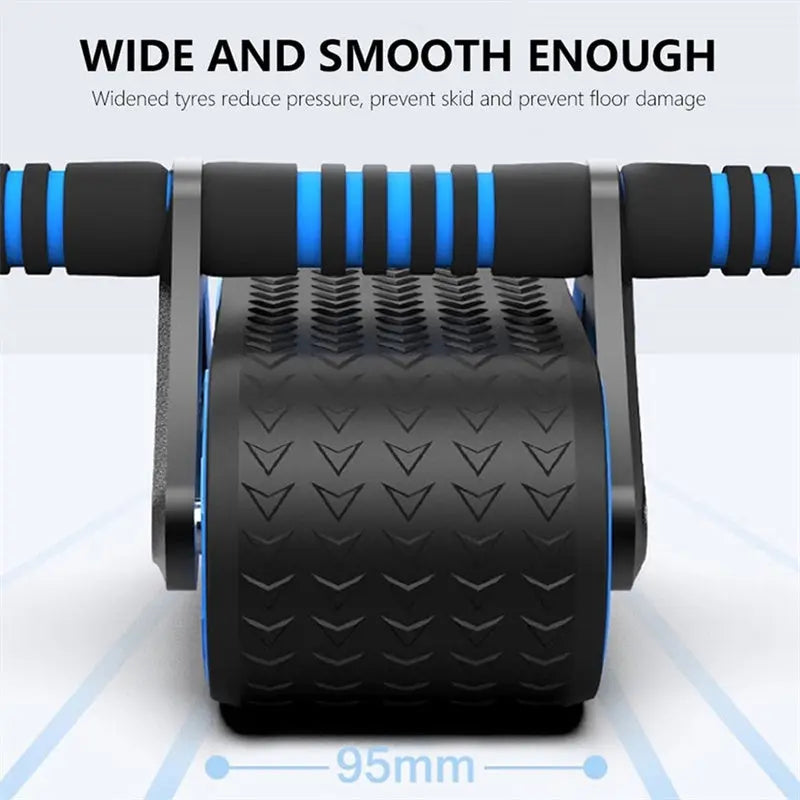 Double Wheel Abdominal Exerciser Women Men Automatic Rebound Ab Wheel Roller Waist Trainer Gym Sports Home Exercise Devices - Image #9