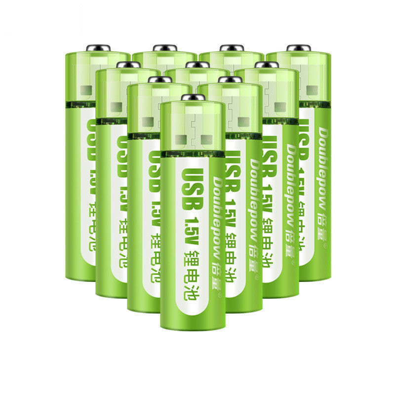 USB Rechargeable Battery No. 5, No. 7 Lithium Battery, Large Capacity 1.5v Constant Voltage AA