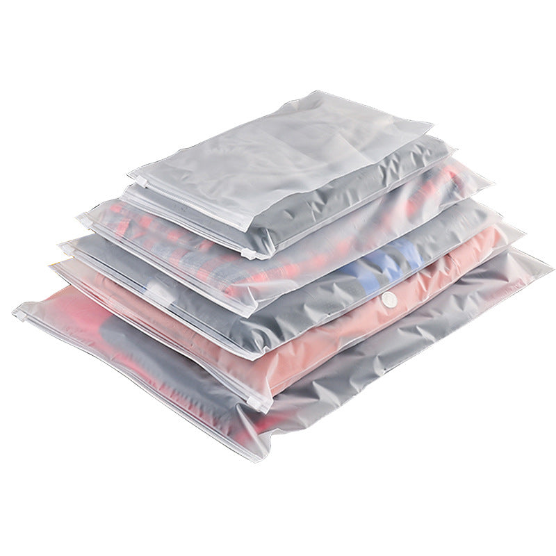 EVA frosted zipper bag packaging bag plastic ziplock bag clothing zipper bag spot printed logo frosted bag