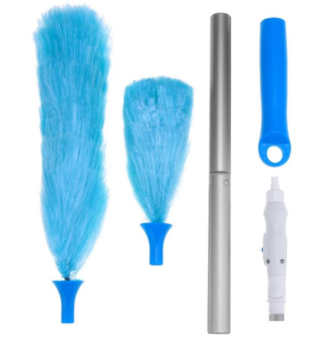 Spin Duster Electric Feather Duster 360 Degree Swivel Dust Duster Electric Cleaning Brush