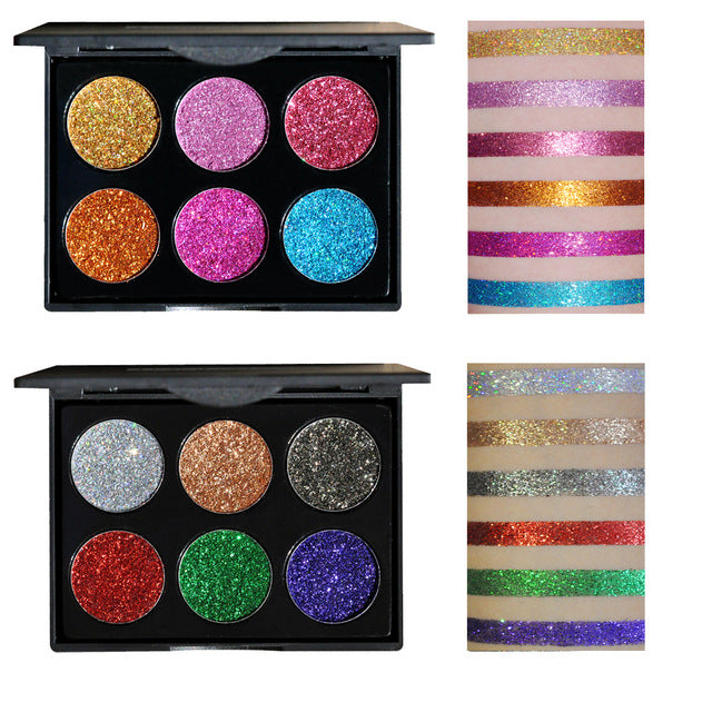 Sequin eye shadow tray