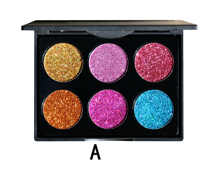 Sequin eye shadow tray