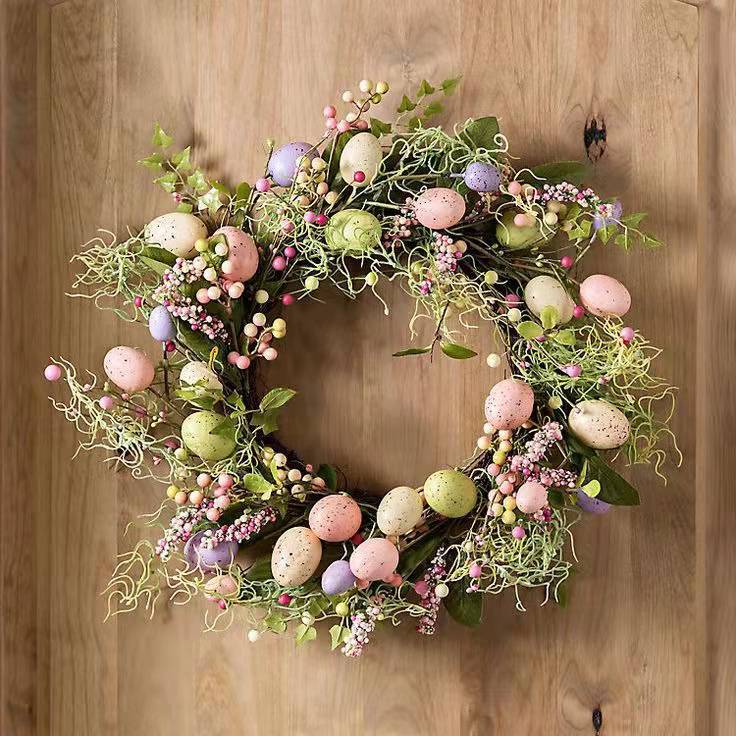 Easter Decorations Decorated With Easter Egg Garlands