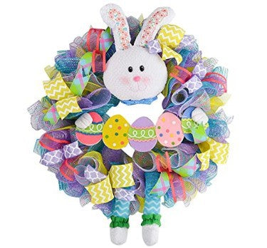 Cute Easter Decoration Rabbit Wreath Lovely Faceless Doll Easter Thief Bunny Butt And Ears Cartoon Rabbits