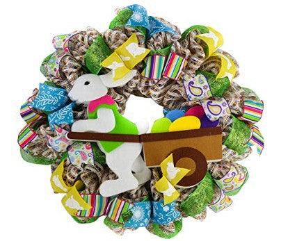 Cute Easter Decoration Rabbit Wreath Lovely Faceless Doll Easter Thief Bunny Butt And Ears Cartoon Rabbits