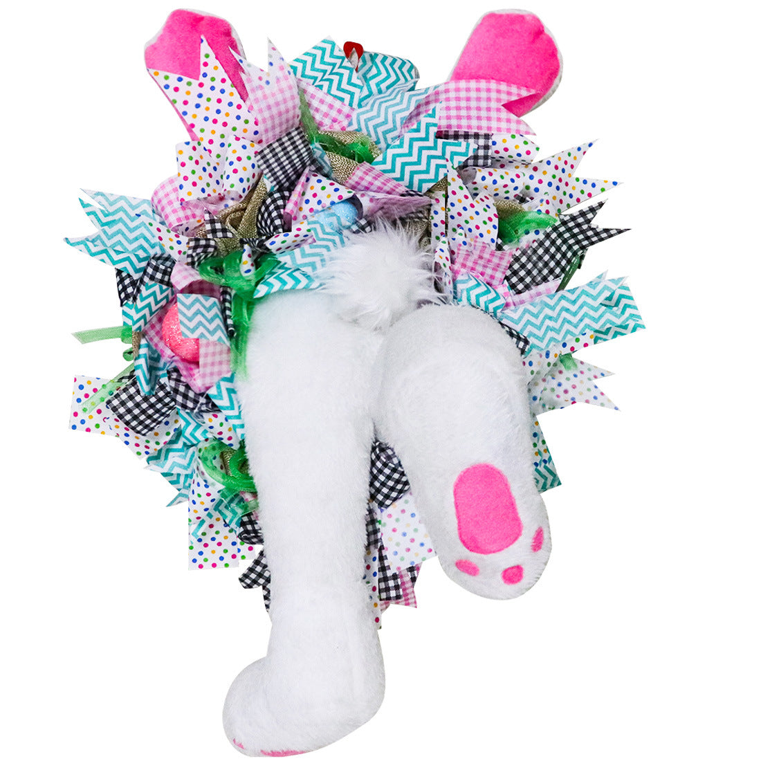 Cute Easter Decoration Rabbit Wreath Lovely Faceless Doll Easter Thief Bunny Butt And Ears Cartoon Rabbits