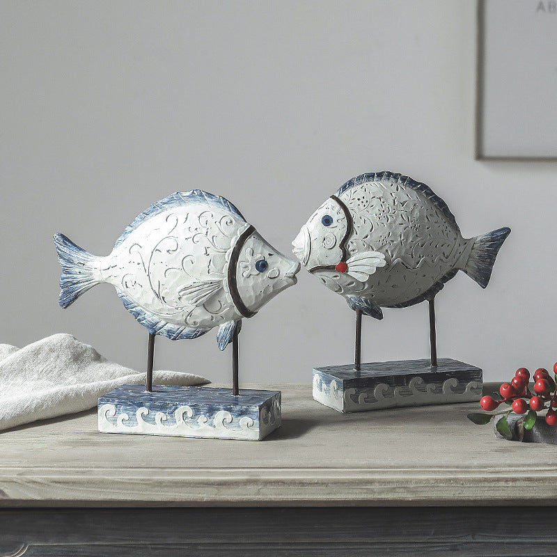 Nordic Resin Desktop Decoration American Countertop Home Fish Decoration Decoration Living Room Study Bedroom