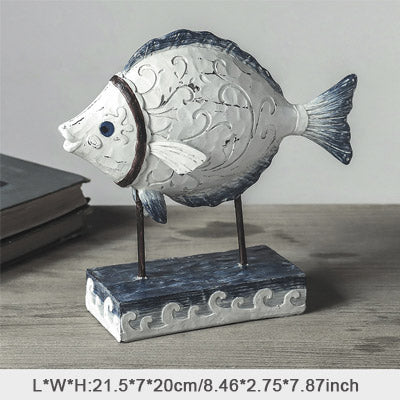 Nordic Resin Desktop Decoration American Countertop Home Fish Decoration Decoration Living Room Study Bedroom