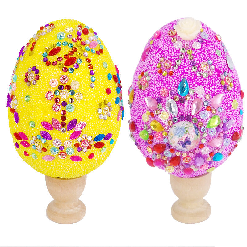 Creative Easter Egg Painted Snow Mud Decoration Set