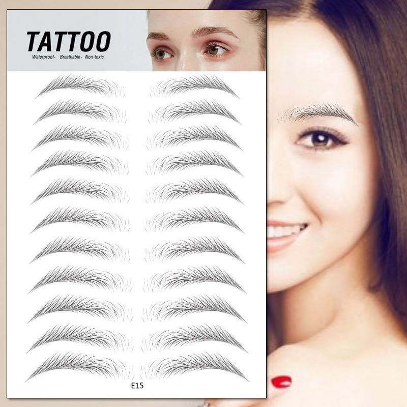 Eyebrow pattern embroidery eyebrow paste