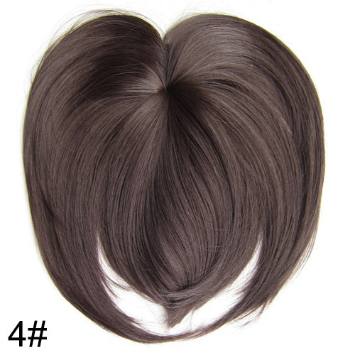 High Temperature Silk Chemical Fiber Wig Top Heart Bangs