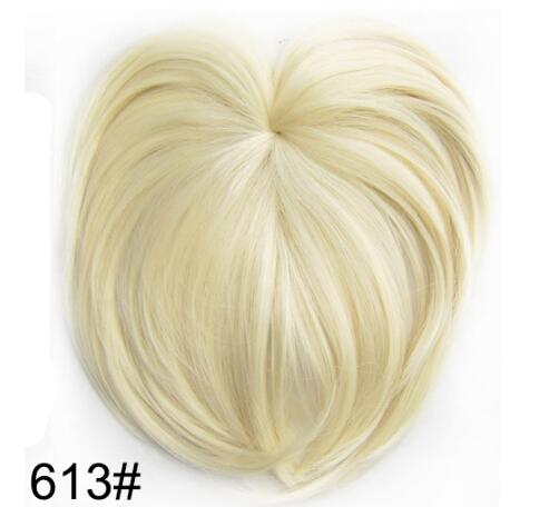 High Temperature Silk Chemical Fiber Wig Top Heart Bangs