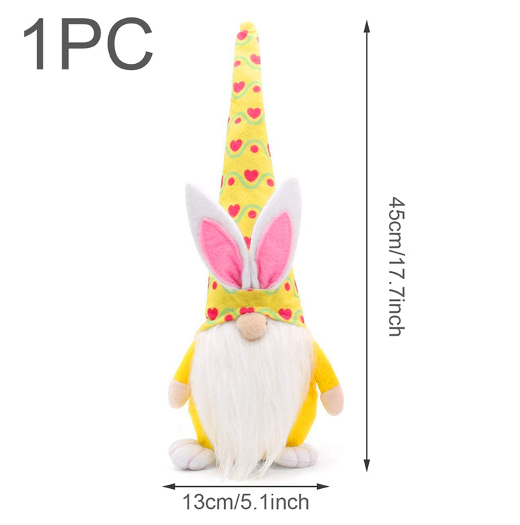 Easter Faceless Dwarf Holding Carrot Doll