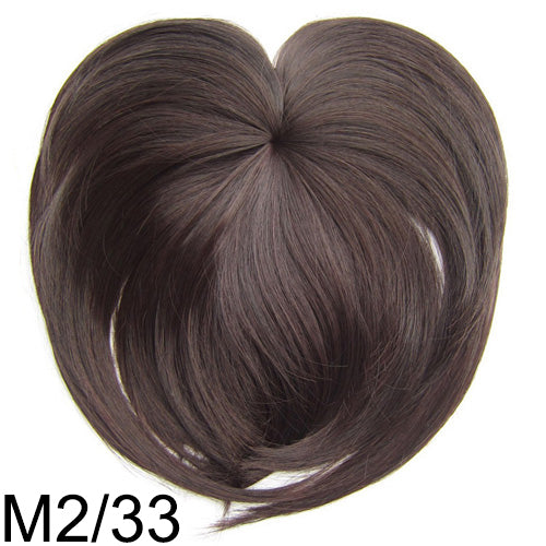 High Temperature Silk Chemical Fiber Wig Top Heart Bangs