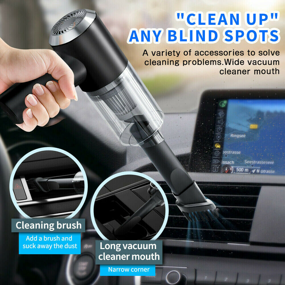 120W 5500Pa Cordless Handheld Vacuum Cleaner Rechargeable Car Auto Home Duster Cordless Car Vacuum Cleaner Handheld Home Rechargeable Wet Dry Duster Portable