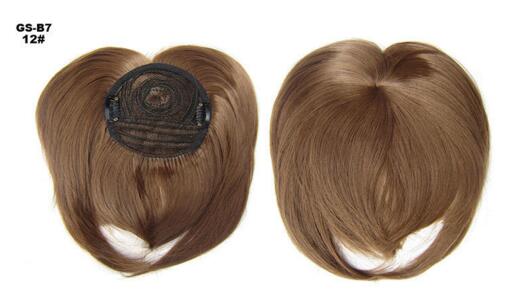 High Temperature Silk Chemical Fiber Wig Top Heart Bangs