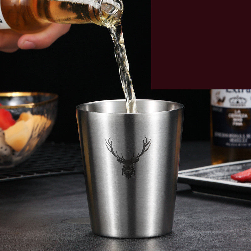 304 Stainless Steel Drop-proof Household Beer Mug