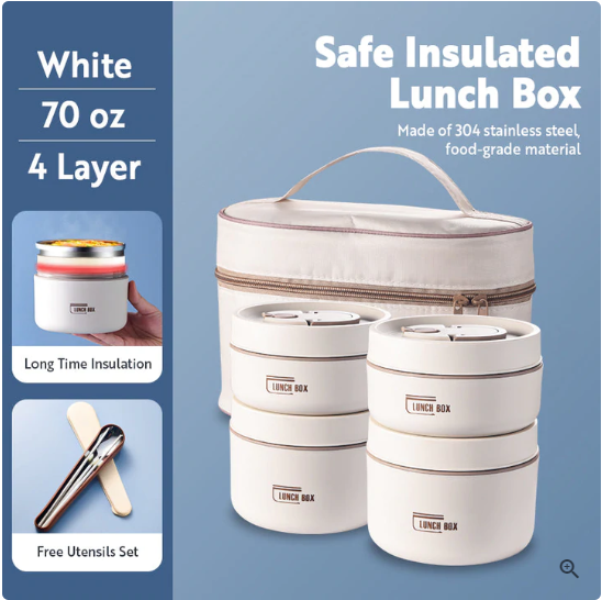 Portable Self-heating Japanese Thermal Insulation Lunch Box