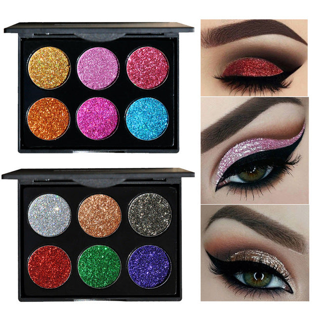 Sequin eye shadow tray