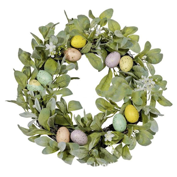 Home Fashion Easter Wreath Decorative Hanging Ornament