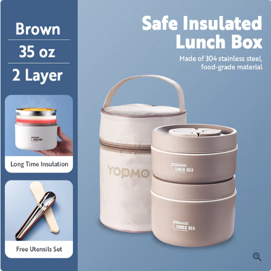 Portable Self-heating Japanese Thermal Insulation Lunch Box