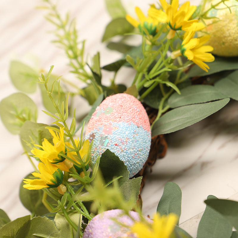 Easter Wreath Small Leaf Eucalyptus Simulation Flower Egg