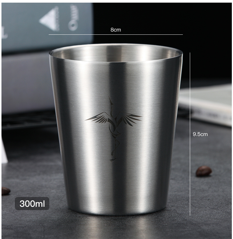 304 Stainless Steel Drop-proof Household Beer Mug