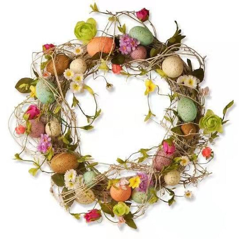 Home Fashion Easter Wreath Decorative Hanging Ornament