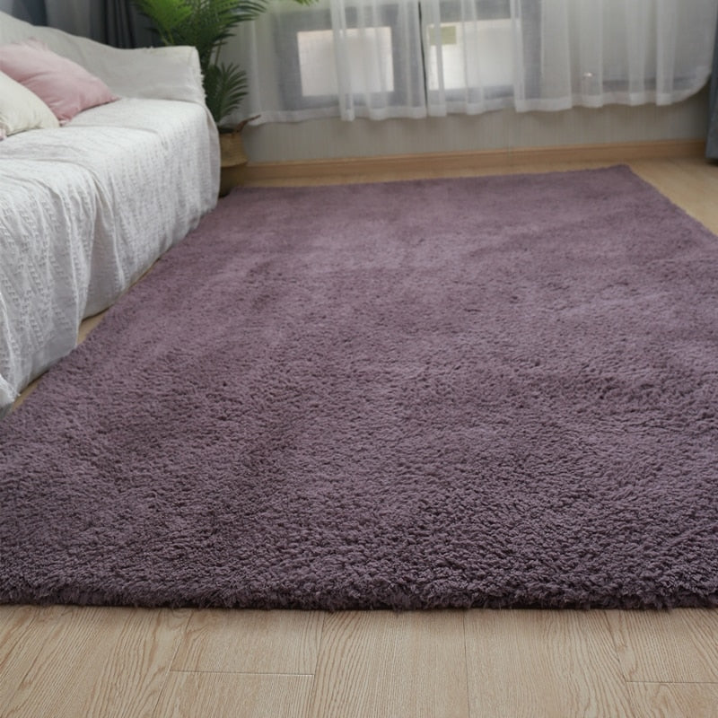 Newest Nordic Fluffy Carpet Rugs for Bedroom Living Room Rectangle Large Size Plush Anti-slip Soft Carpet Children Rug 8 Colors