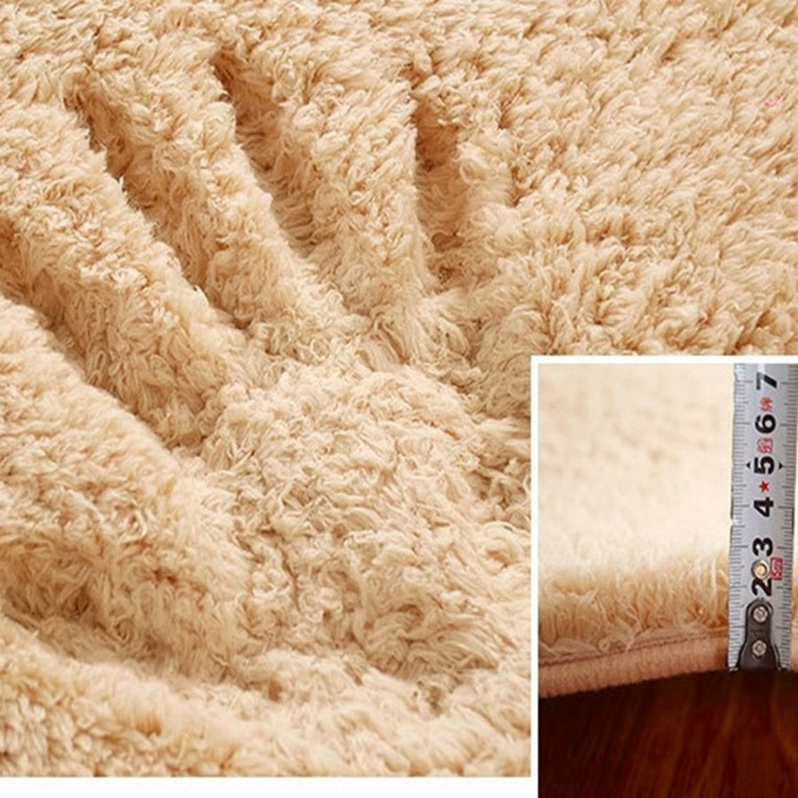 Newest Nordic Fluffy Carpet Rugs for Bedroom Living Room Rectangle Large Size Plush Anti-slip Soft Carpet Children Rug 8 Colors