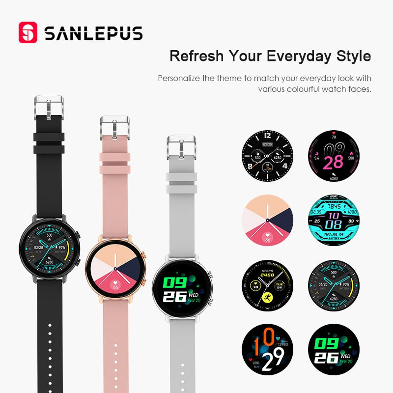 SANLEPUS ECG Smart Watch Dial Call 2022 NEW Men Women Waterproof Smartwatch Heart Rate Monitor For Android Apple Samsung