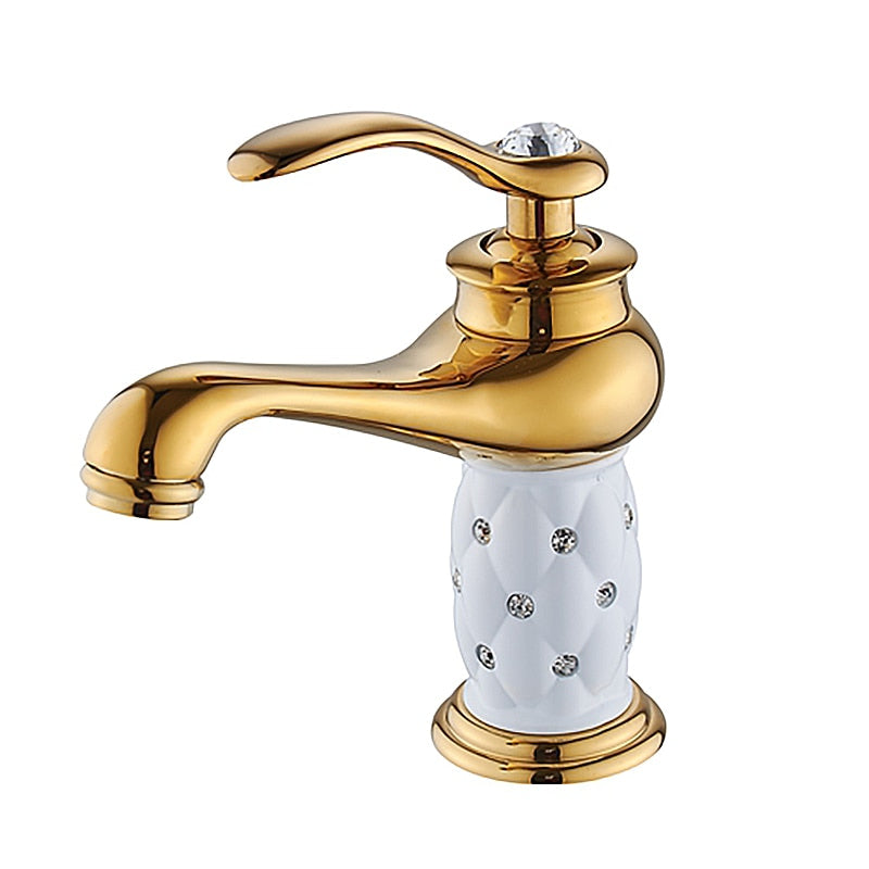 Bathroom Faucet Antique Bronze Finish Brass Basin Sink Solid Brass Faucets Single Handle Water Mixer Taps Bath Crane  ELFCT001