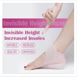 Invisible heightening insole silicone physical examination bionic interior heightening protection heel insoles for shoes