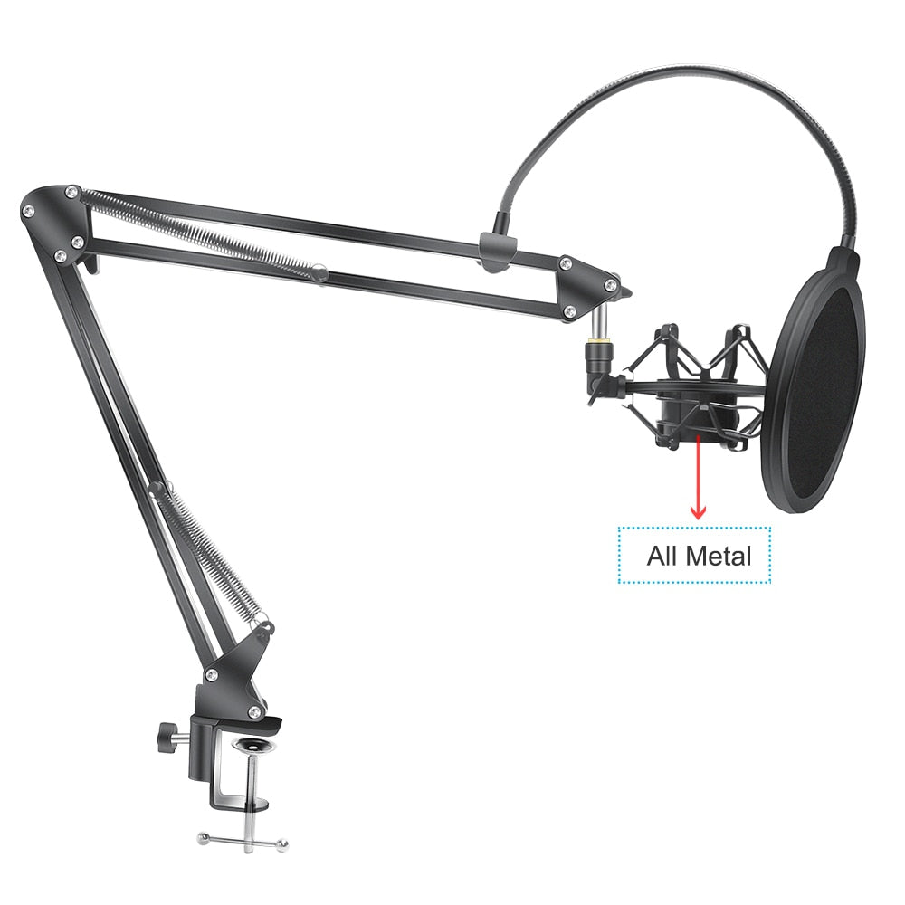 Microphone Scissor Arm Stand Bm800 Holder Tripod Microphone Stand F2 With A Spider Cantilever Bracket Universal Shock Mount