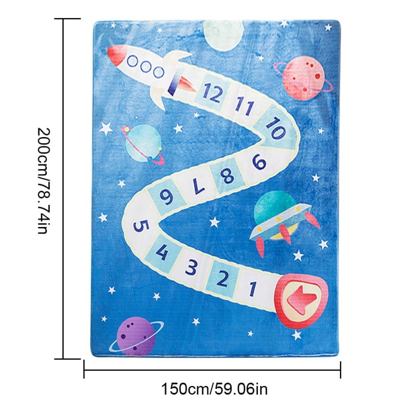 1PC Carpet Game Mat Kids Hop Count Fun Educational Durable Woven Anti Slip Floor Carpet Kid’s Floor Play Mat For Bedroom Nursery