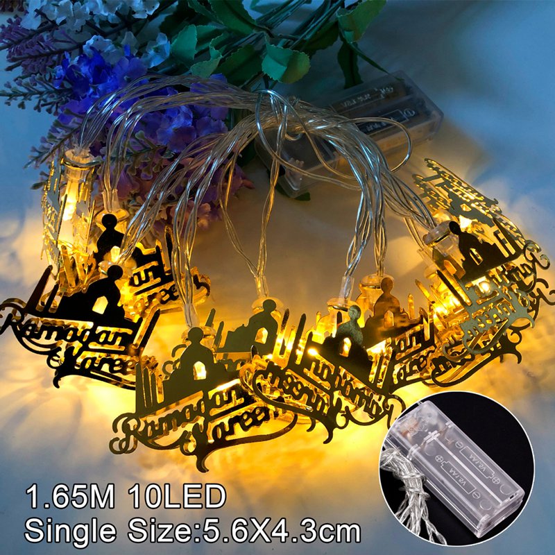 Moon Star Led String Light Ramadan Decoration For Home Aid EID Mubarak Decor Islam Muslim Event Party Supplies Eid al-Fitr Decor