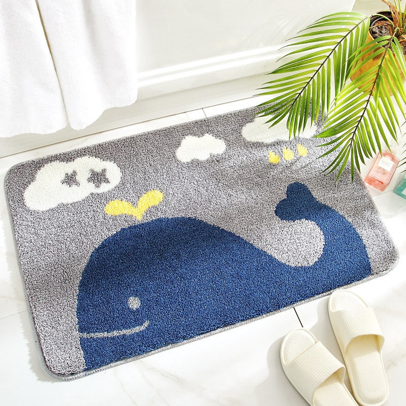 Nordic Rainbow Carpet Area Rugs Funny Bathroom Bedroom Floor Mats Welcome Doormat home decoration Cute Egg shape Bathroom Rug