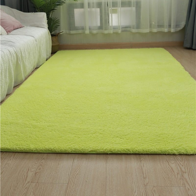 Newest Nordic Fluffy Carpet Rugs for Bedroom Living Room Rectangle Large Size Plush Anti-slip Soft Carpet Children Rug 8 Colors