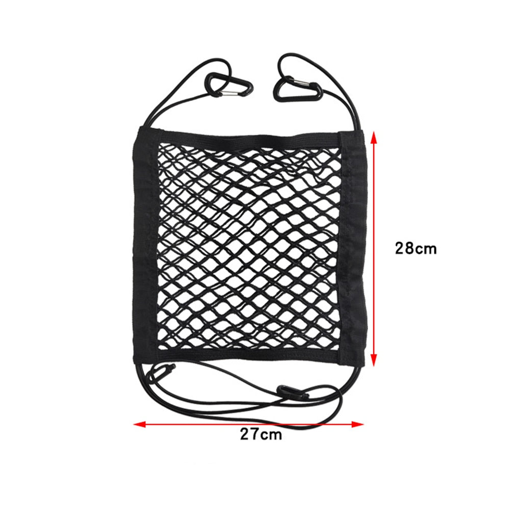 Strong Elastic Car Mesh Net Bag Between Car Organizer Seat Back Storage Bag Luggage Holder Pocket for Car Styling