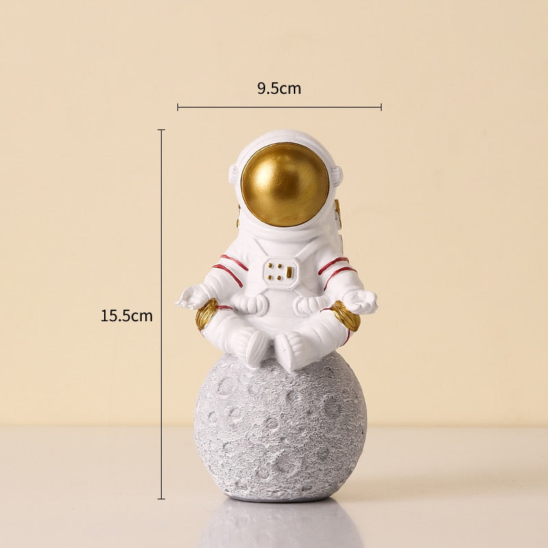 Nordic Modern Astronaut Miniature Figurines Resin Craft Home Fairy Garden Desk Decoration Furnishing Articles Room Accessories