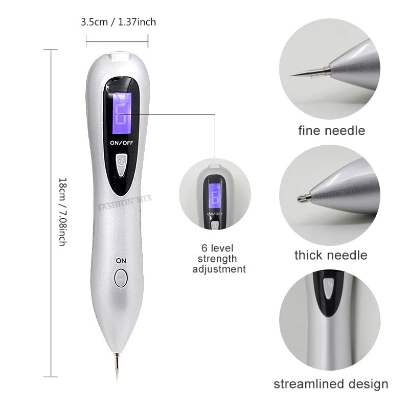 6 level Spot Remover Laser Plasma Pen Skin Care Mole Removal Dark  Skin Wart Tattoo Removal Tool Laser Plasma Beauty Care gun