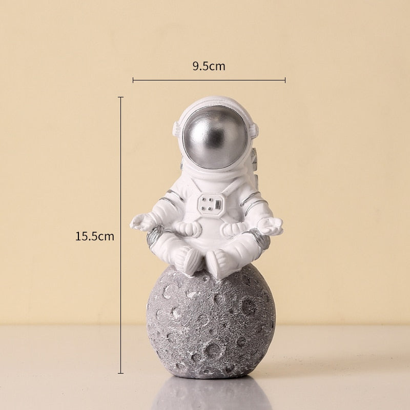 Nordic Modern Astronaut Miniature Figurines Resin Craft Home Fairy Garden Desk Decoration Furnishing Articles Room Accessories