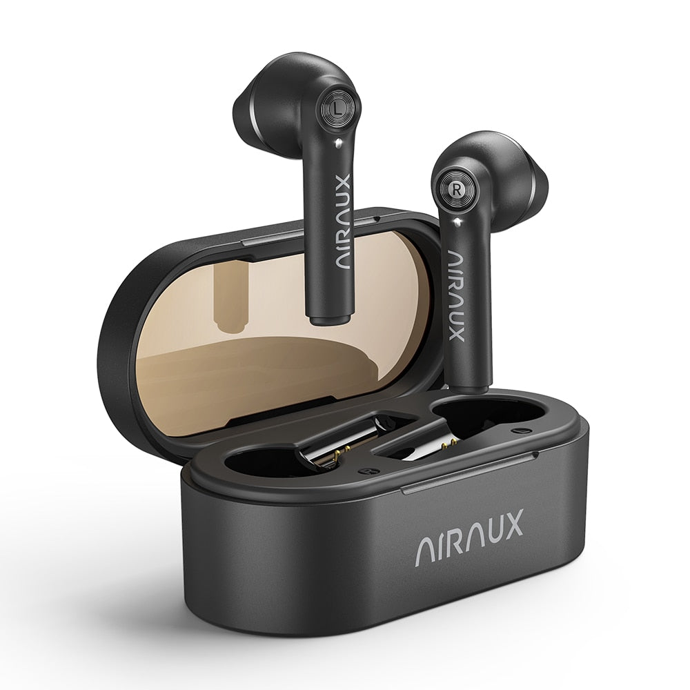 AIRAUX AA-UM7 TWS Wireless Bluetooth-compatible Earphone Stereo Bass Touch Control Wireless Headphones Sport Headsets