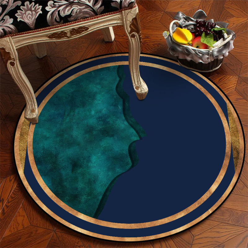 Bubbele Kiss Fashional Design Rong Rugs For Living Room Carpet Bedroom Home Decor Chair Mat Green Gold Style Anti Slip Delicate