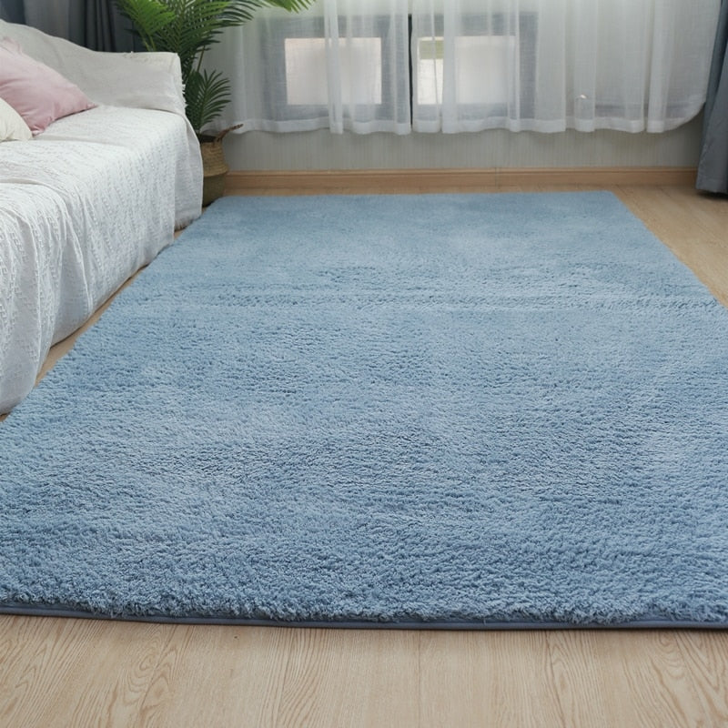 Newest Nordic Fluffy Carpet Rugs for Bedroom Living Room Rectangle Large Size Plush Anti-slip Soft Carpet Children Rug 8 Colors