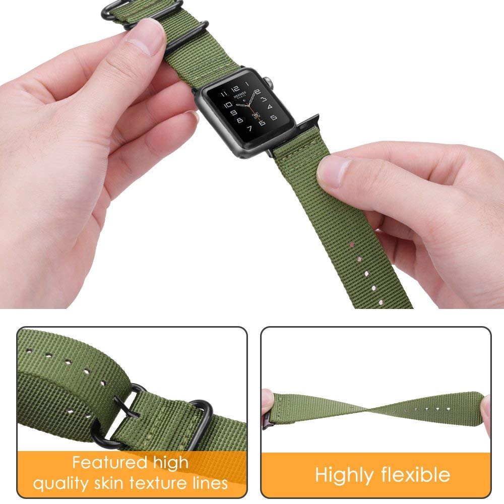 strap For Apple watch 5 band 44mm 40mm iWatch band 42mm 38mm Sports Nylon bracelet for Apple watch band 5 4 3 2 accessories