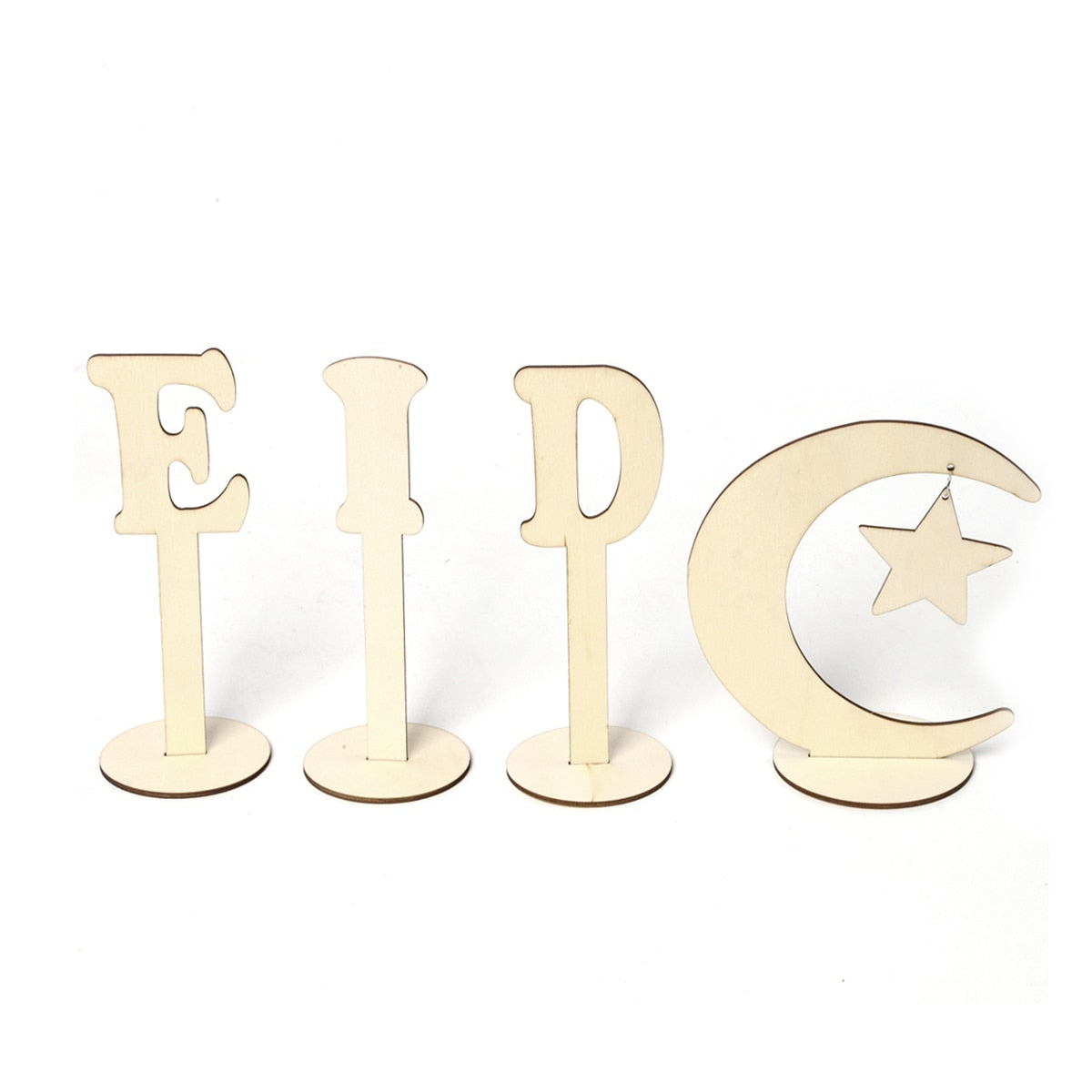 PATIMATE Wooden Pendant EID Mubarak Ramadan Decoration For Home Kareem Ramadan And Eid Decor Eid AL Adha Islamic Muslim Decor